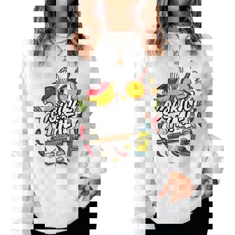 料理の日 宗教料理 シェフ向け 料理 男性 女性 長袖tシャツ レディーススウェットシャツ - Kawaiitshirt