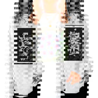 面白いhoya Flowers 多肉植物 ガーデニング 植物 レディーススウェットシャツ - Kawaiitshirt