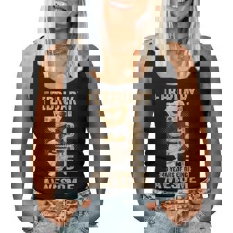 1985年2月40歳の誕生日男性と女性のための素晴らしいテディベア。 レディースタンクトップ - Kawaiitshirt