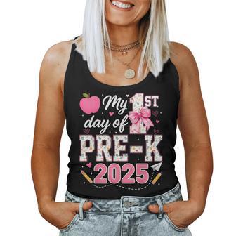 My 1St Day Of Pre-K 2025 Back To School Teacher Boy Girl Women Tank Top - Thegiftio UK