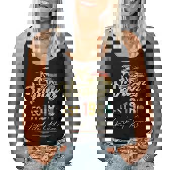 38 Añosintage 38 Cumpleaños 1984 Chicos Divertidos Chicos Niñas Cuello Camiseta sin mangas para mujer - Regaloses