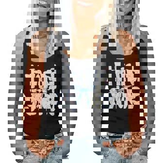 3Rd Grade Coquette Bow Third Grade Blue Toile Teacher Girl Women Tank Top - Thegiftio