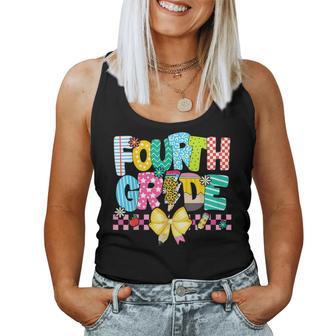 4Th Grade For Boys Girls Teacher Fourth Grade Back To School Women Tank Top - Thegiftio UK