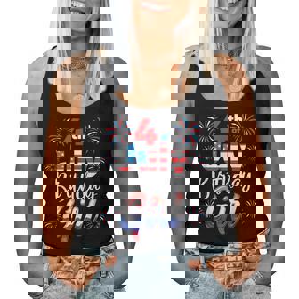 4Th Of July Birthday Girl Women Tank Top | Mazezy