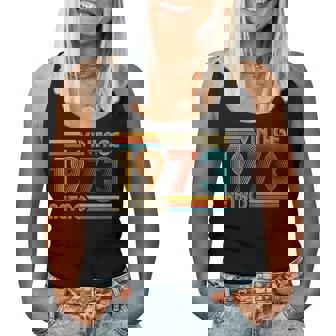 52歳の誕生日プレゼント 52歳 男性 女性 レトロ ヴィンテージ 1973 レディースタンクトップ - Kawaiitshirt