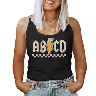 Abcd Back In Class First Day Back To School Teacher Student Women Tank Top - Thegiftio UK