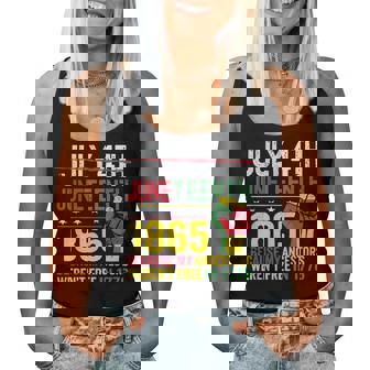 African American Freedom 1865 July 4Th Junenth Women Tank Top - Thegiftio UK