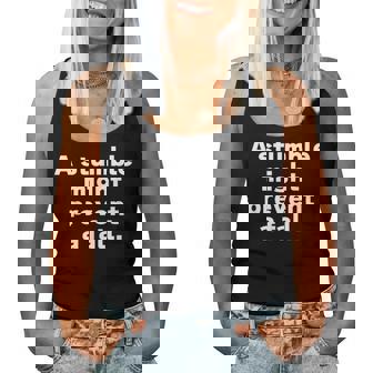 Atumble Might Prevent A Fall 小さな失敗は大きな失敗を防ぐ 英語 文字入り 格言 レディースタンクトップ - Kawaiitshirt