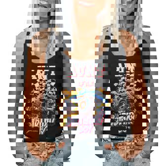 Aunt Of The Birthday Boy Monster Truck Birthday Party Women Tank Top - Seseable