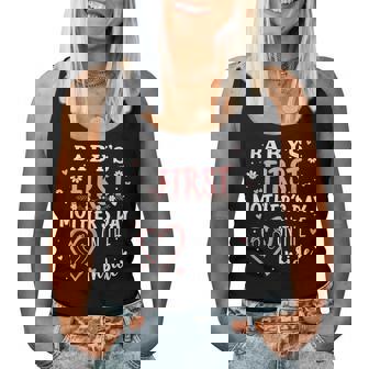 Baby's First Mother's Day On The Inside Pregnant Mom Mommy Women Tank Top | Mazezy