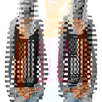 Back The Pink Breast Cancer Awareness Flag Toddler Women Tank Top - Thegiftio