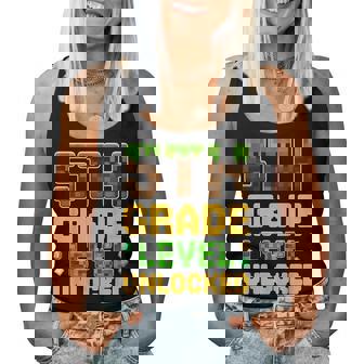 Back To School 5Th Grade Boys Gamer First Day Of Fifth Grade Women Tank Top - Thegiftio