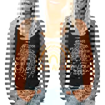 Back To School Wild About Kindergarten Leopard Rainbow Women Tank Top - Thegiftio