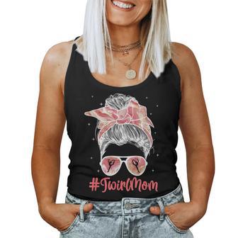 Baton Twirling Mom Of A Baton Twirler Baton Twirling Mama Women Tank Top - Thegiftio UK
