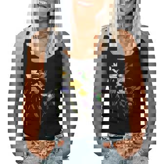 Beautiful Vintage Floral Hummingbird Bird Women Tank Top | Seseable UK