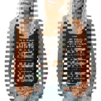 How To Become A Better Reader Animals Reading Teacher Women Tank Top - Monsterry