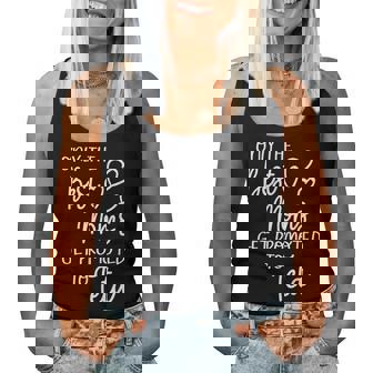 The Best Moms Get Promoted To Teta For Arabic Syrian Grandma Women Tank Top - Monsterry