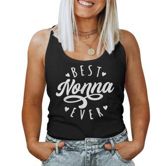 Best Nonna Ever Modern Calligraphy Font Mother's Day Nonna Women Tank Top - Thegiftio UK