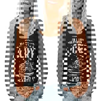 Biker Life Throws You A Curve Motorcycle Women Women Tank Top - Thegiftio