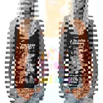 Birthday Girl 5 Years Old Unicorn 5Th Bday Girls Party Women Tank Top - Thegiftio