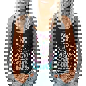 Im The Birthday Girl Tie Dye Colorful Bday Girl Party Women Tank Top - Monsterry