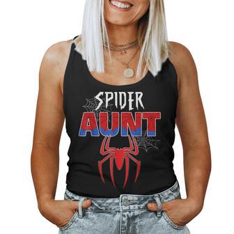 Birthday Party Spider Outfit Spider Aunt Girls Women Tank Top - Thegiftio