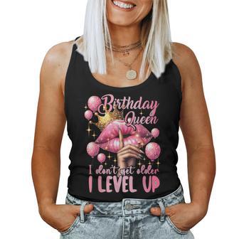 Birthday Queen I Don't Get Older I Level Up Birthday Party Women Tank Top - Thegiftio UK