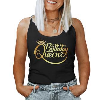 Birthday Queen For Ladies Birthday Crown Birthday Fun Women Tank Top - Monsterry