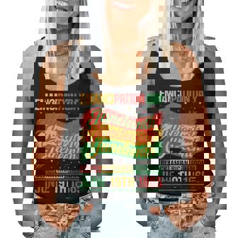 Black American Freedom 1865 Junenth Women Tank Top - Thegiftio UK