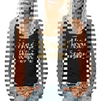 Blessed Mom Leopard Print W Gold Text Mother’S Day Women Tank Top - Thegiftio UK