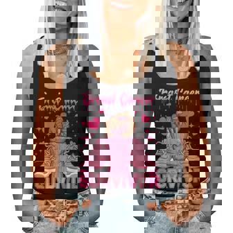 Breast Cancer Awareness Warrior Black Melanin Survivor Women Tank Top - Thegiftio