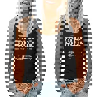 Bruce Guitarra Latido Del Corazón Música Guitarrista Cuello Camiseta sin mangas para mujer - Regaloses