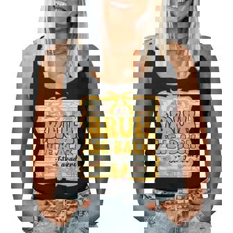 Bruh We Back 6Th Graders Sixth Grade Back To School Girl Bow Women Tank Top - Thegiftio