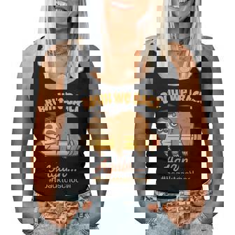 Bruh We Back Again Lazy Back To School Sloth Student Women Tank Top - Thegiftio