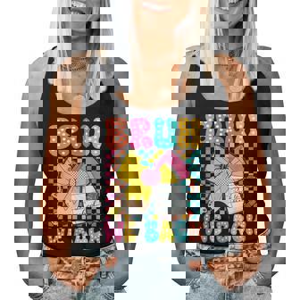 Bruh We Back Pencil Bow Back To School Teacher Boys Girls Women Tank Top | Mazezy