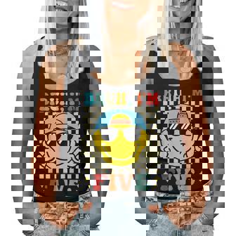 Bruh I'm Five 5 5Th Birthday Groovy Boys Girls 5 Years Old Women Tank Top | Seseable CA