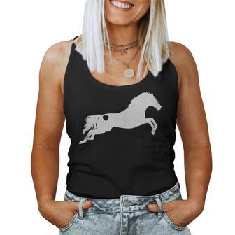 Caballo Corazón Regalo Equitacion Hípica Ecuestre Niña In Mangas Camiseta sin mangas para mujer - Regaloses