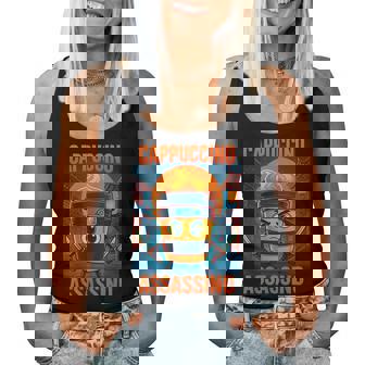 Cappuccino Assassino Italian Brainrot Meme Boys Girls Women Tank Top - Thegiftio