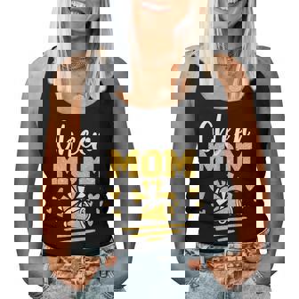 Cheer Mom Gold Pom Pom Megaphone Cheerleader Women Tank Top | Seseable CA