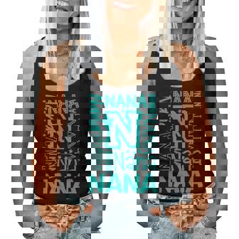 Cheery Nana Grandma レタープリント レディースタンクトップ - Kawaiitshirt