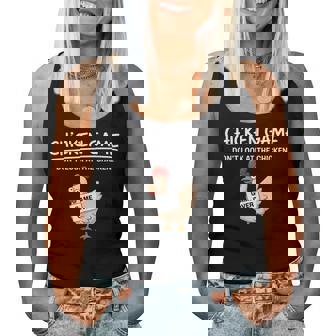 Chicken Game Do Not Look The Chicken You Look Game レディースタンクトップ - Kawaiitshirt