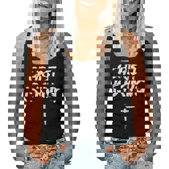 Christ Is King Jesus Catholic Christian Christianity Women Tank Top | Mazezy