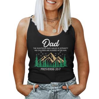 Christian Dad Religious Proverbs 20 Women Tank Top - Thegiftio UK