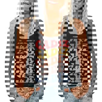 Ciudad De Cádiz Groovy Retro Camiseta sin mangas para mujer - Regaloses