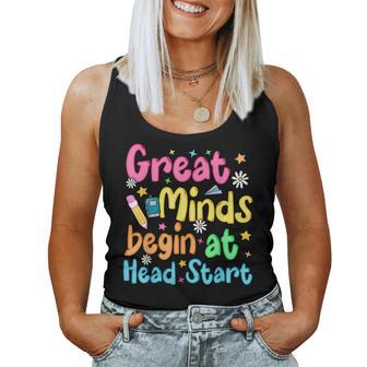 Colorful Head Start Teacher For Preschool Educators Women Tank Top - Thegiftio UK