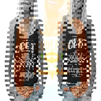 Coolest Pumpkin In Patch Halloween Retro Costume Groovy Boys Women Tank Top | Seseable CA