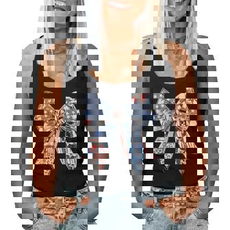 Coquette American Girl Coquette Bow 4Th Of July Women Tank Top - Thegiftio