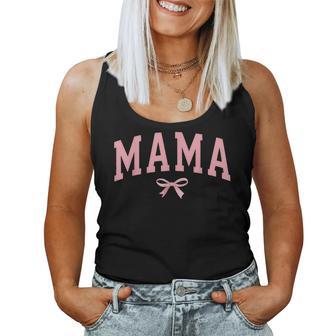 Coquette Bow Mama Mom Mother's Day Cute Women Tank Top - Thegiftio UK