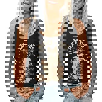 Coquette Leopard Ghost Coffee Boo Jee Halloween Boujee Ghost Women Tank Top | Mazezy