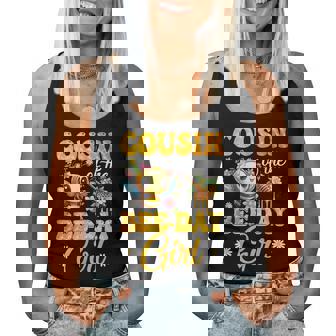 Cousin Of The Birthday Girl Bee Family Birthday Party Women Tank Top - Seseable